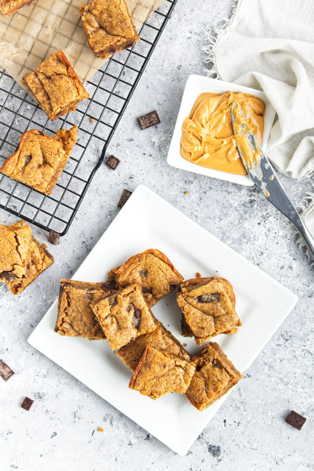 Vegan Peanut Butter Blondies Vegan Dessert Ideas